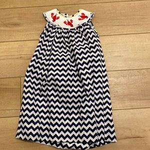 Crawfish Smocked Dress. 3T. Excellent condition!